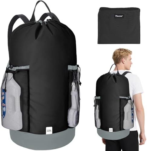 BALEINE 120L Laundry Bag Backpack — Black