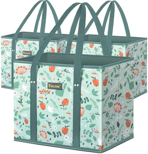 BALEINE 3Pk Reusable Grocery Bags — Spring Stroll