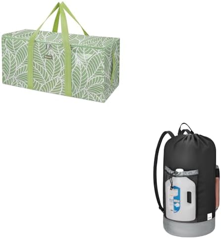 BALEINE Extra Large Storage Tote with Zippers & Carrying Handles + 120L