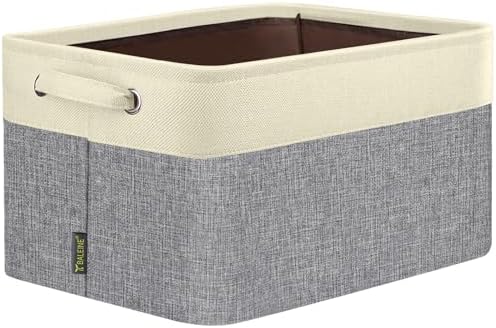 BALEINE Fabric Closet Storage Bins for Shelves — Grey