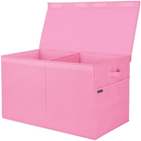 BALEINE Fabric Storage Bins with Lid — Pink