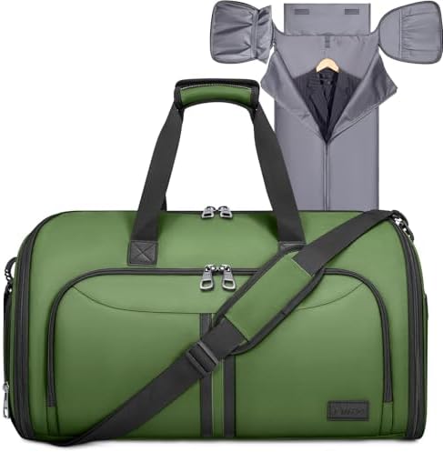 BALEINE Garment Bags for Travel, Water Resistant Carry on Suit Bag — Green