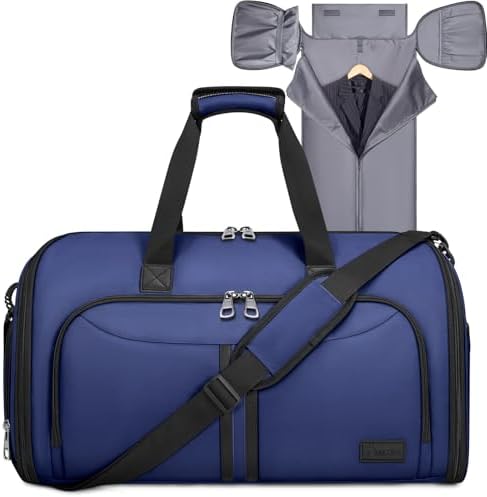 BALEINE Garment Bags for Travel, Water Resistant Carry on Suit Bag — Navy