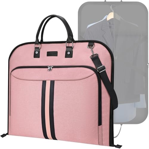 BALEINE Garment Bags for Travel, Water Resistant Carry on Suit Bag — Pink