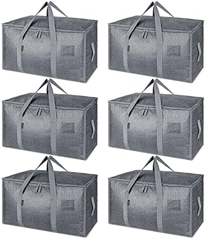 BALEINE Oversized Moving Bags with Reinforced Handles — Winter Gray