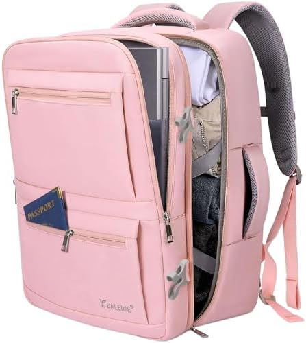BALEINE Travel Backpack for Women Men — Pink