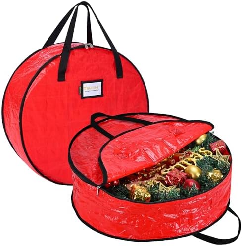BALEINE Wreath Storage Container — Red